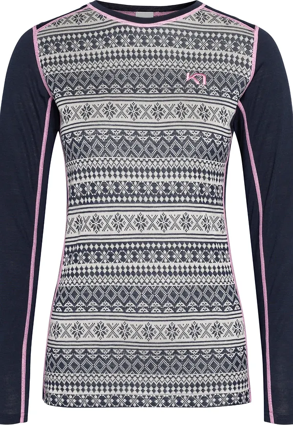Kari Traa Women's Mina Long Sleeve Dark Navy Blue