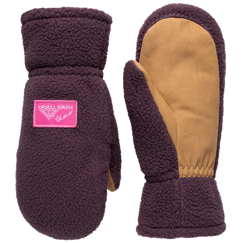 Kari Traa Women's Rothe Pile Mittens Cocoa Powder