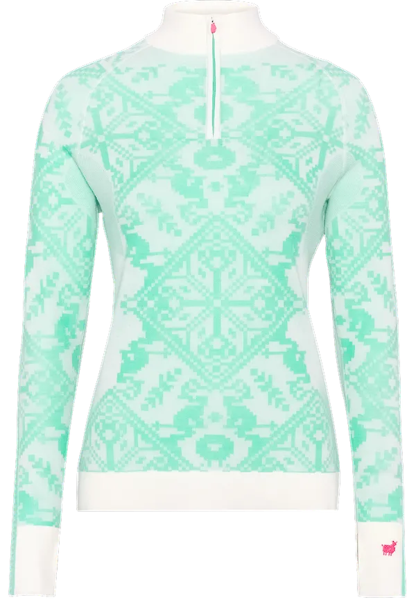 Kari Traa Women's Saga Half Zip Jelly Mint