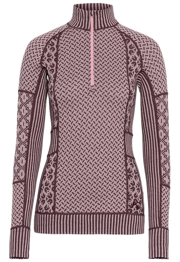 Kari Traa Women's Smekker Half Zip Cocoa Powder