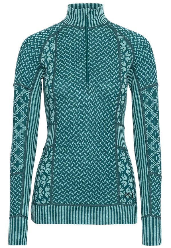 Kari Traa Women's Smekker Half Zip Peacock