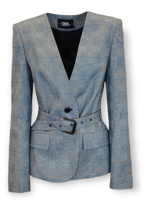 Karl Lagerfeld - Blazer - Grå - Dam - Storlek: S