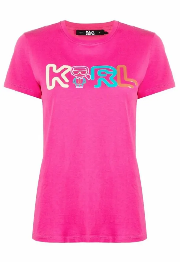 Karl Lagerfeld - T-shirts - Rosa - Dam - Storlek: XL