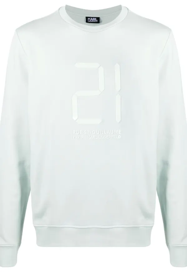 Karl Lagerfeld 21-mönstrad sweatshirt - Grön