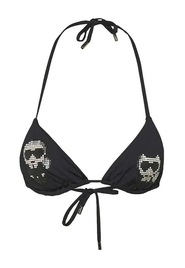 Karl Lagerfeld Bikinitop Triangle Svart, Dam