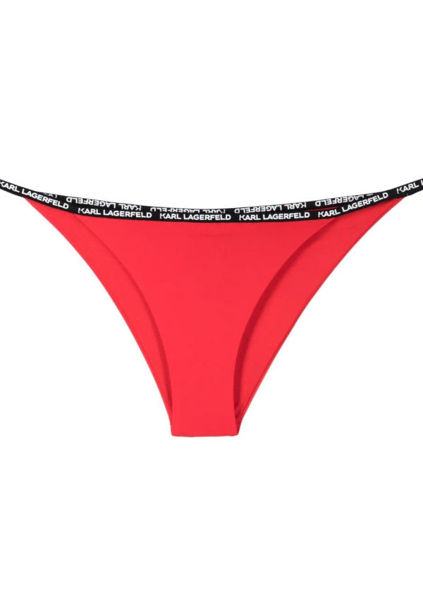 Karl Lagerfeld bikinitrosor med logotyp - Röd