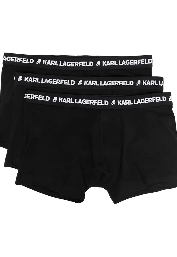 Karl Lagerfeld boxershorts med logotypband - Svart