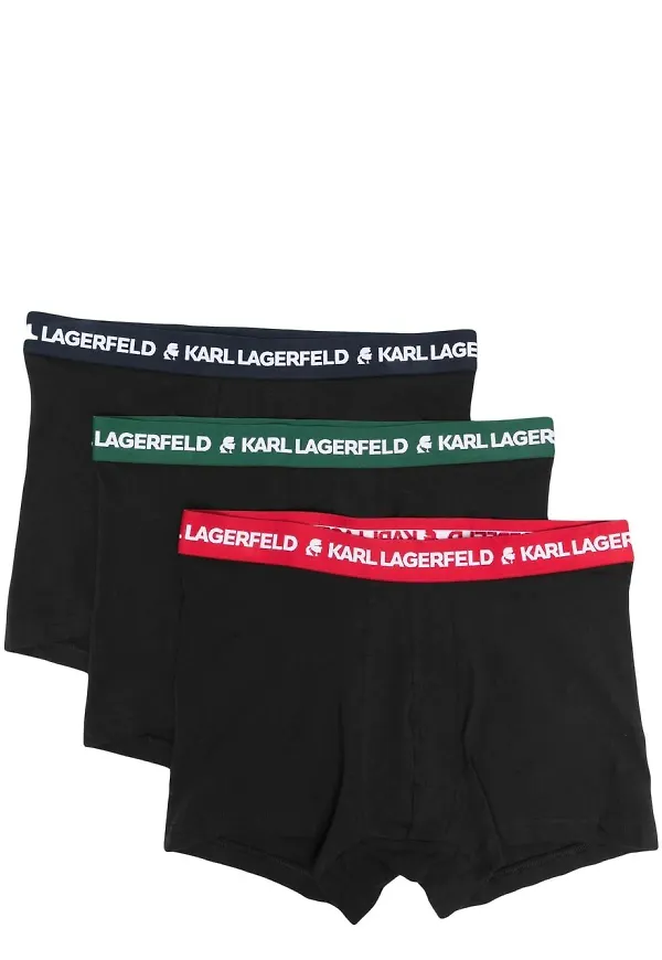 Karl Lagerfeld boxershorts med logotypband - Svart