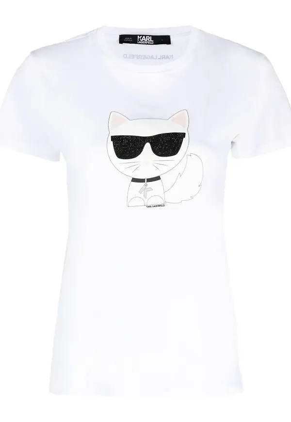 Karl Lagerfeld Choupette t-shirt - Vit