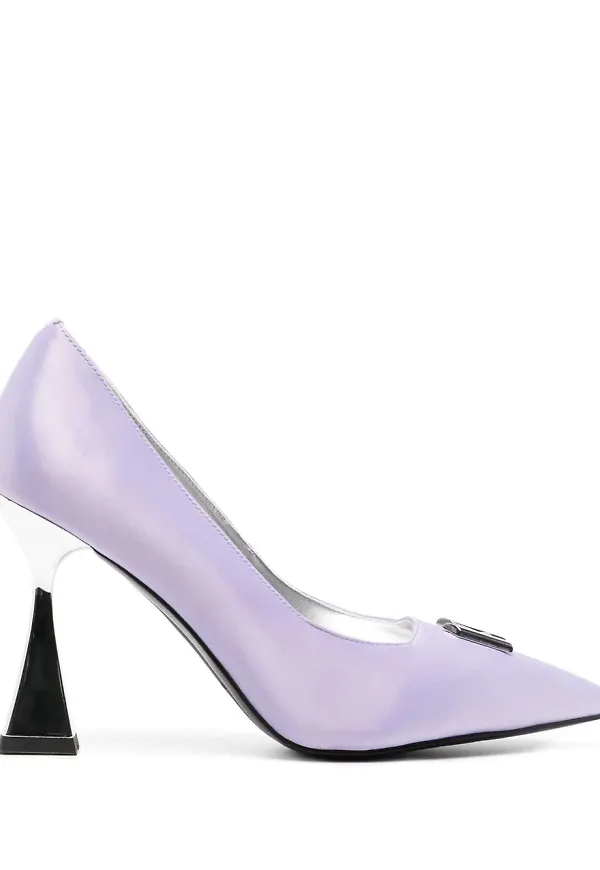 Karl Lagerfeld Debut spetsiga pumps 100 mm - Lila