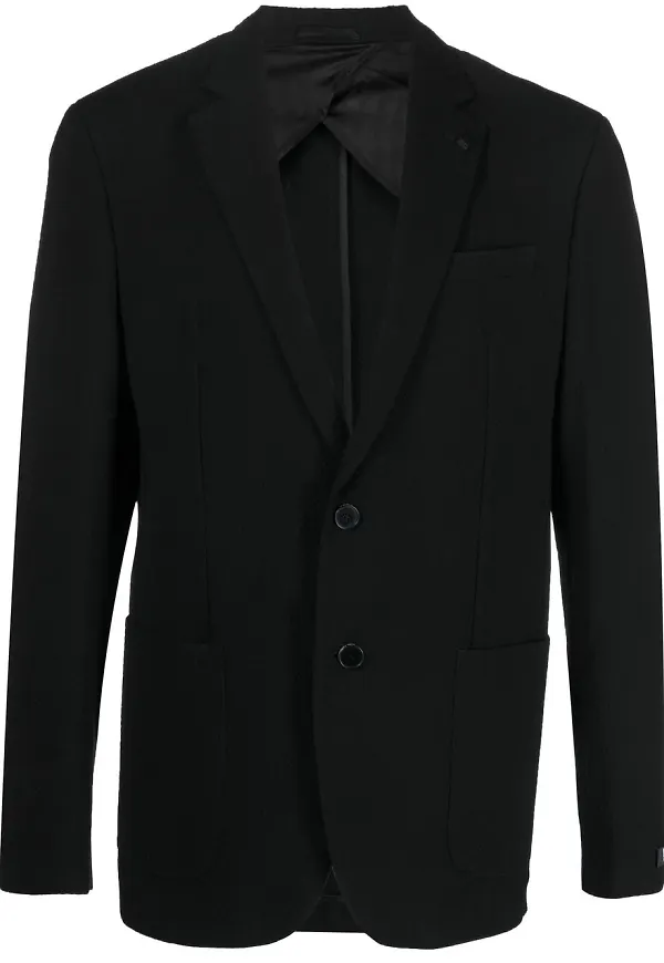 Karl Lagerfeld figursydd enkelknäppt blazer - Svart
