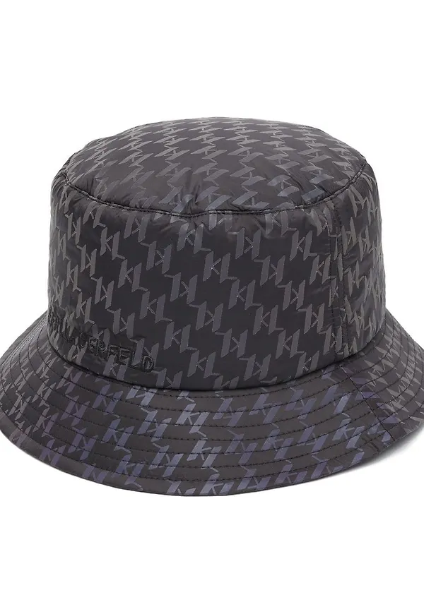 Karl Lagerfeld fiskehatt med monogram - Svart
