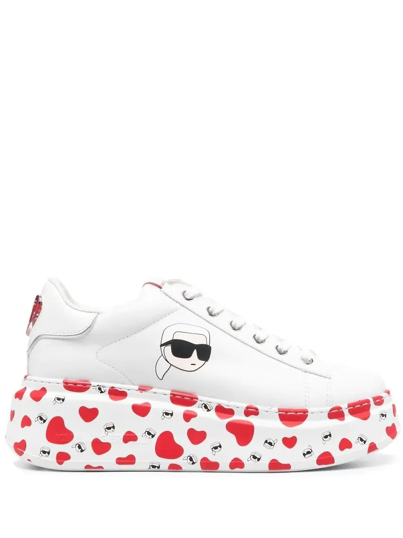 Karl Lagerfeld grova sneakers - Vit