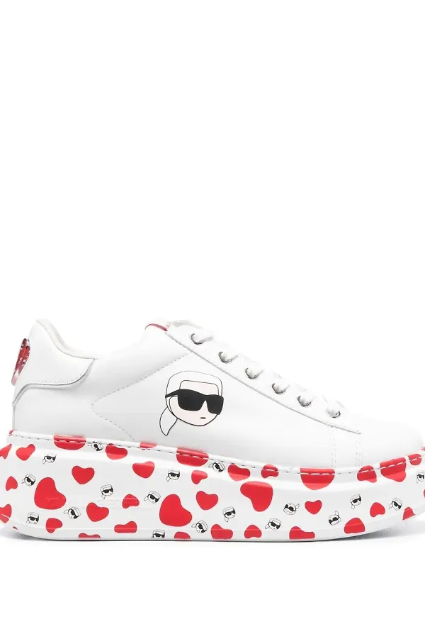 Karl Lagerfeld grova sneakers - Vit