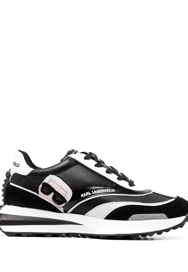 Karl Lagerfeld Icon låga löparsneakers - Svart