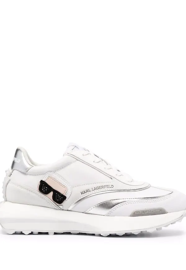 Karl Lagerfeld Icon låga löparsneakers - Vit