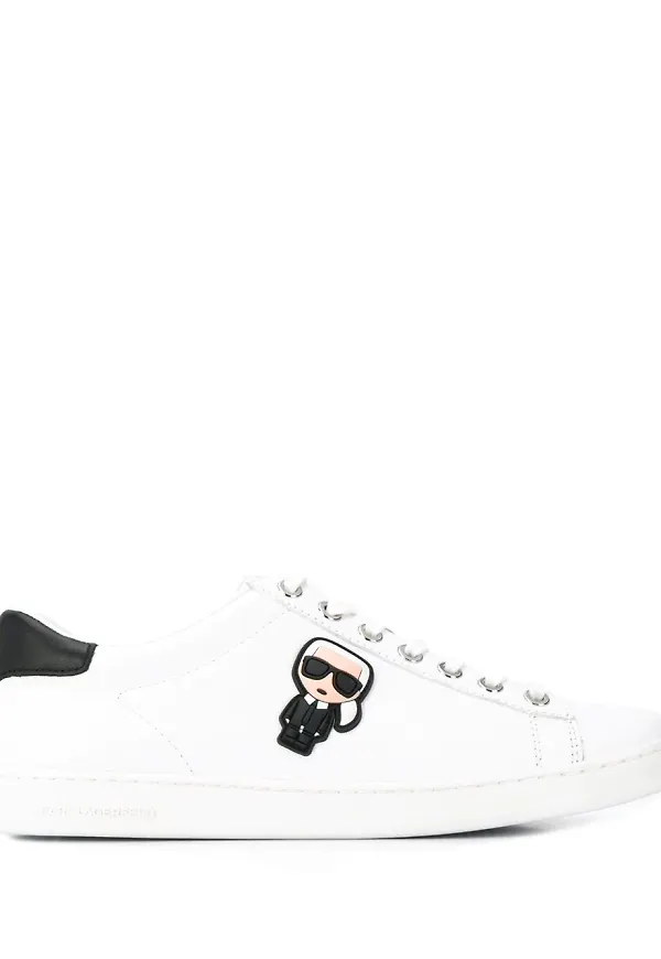 Karl Lagerfeld Iconic cupsole sneakers - Vit
