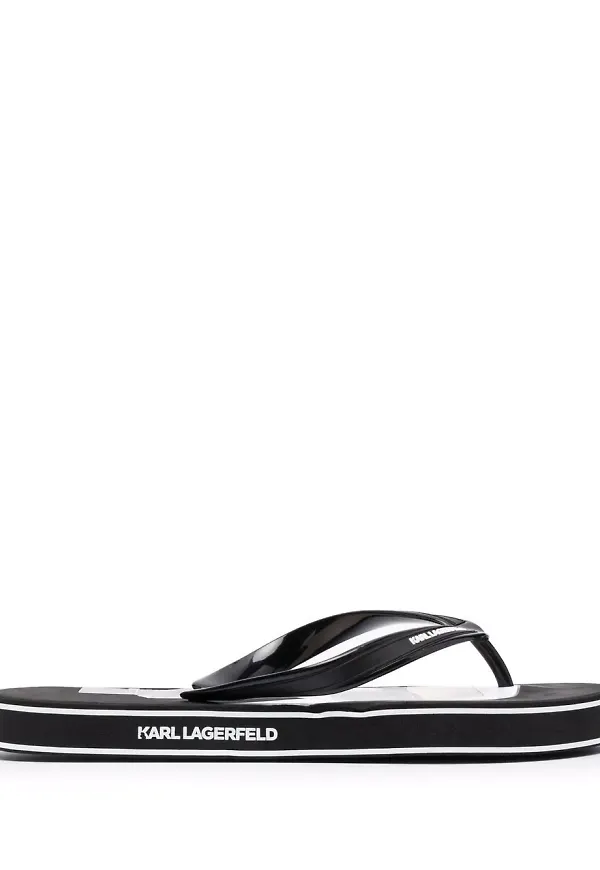 Karl Lagerfeld Ikonic flip-flops - Svart