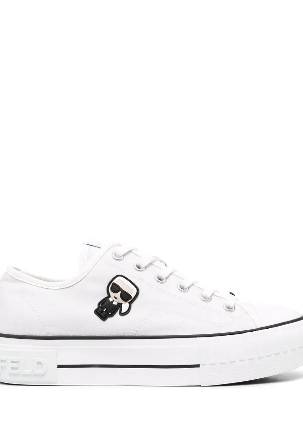 Karl Lagerfeld Ikonic låga sneakers - Vit