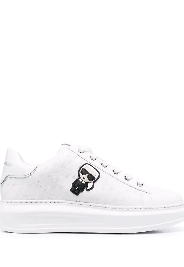 Karl Lagerfeld Ikonic låga sneakers - Vit