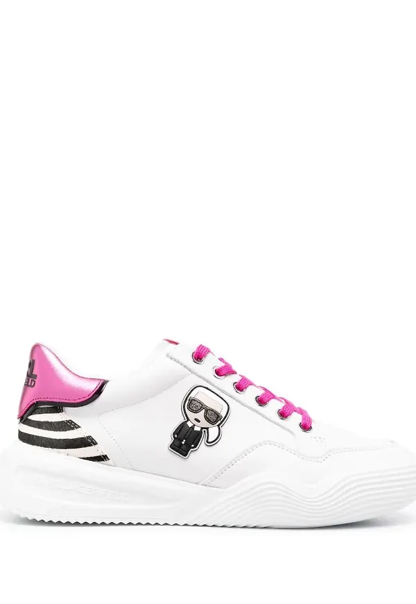 Karl Lagerfeld Ikonic låga sneakers - Vit