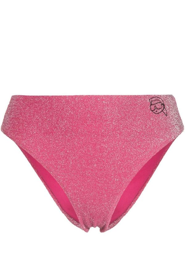 Karl Lagerfeld Ikonik 2.0 bikinitrosor i lurex - Rosa