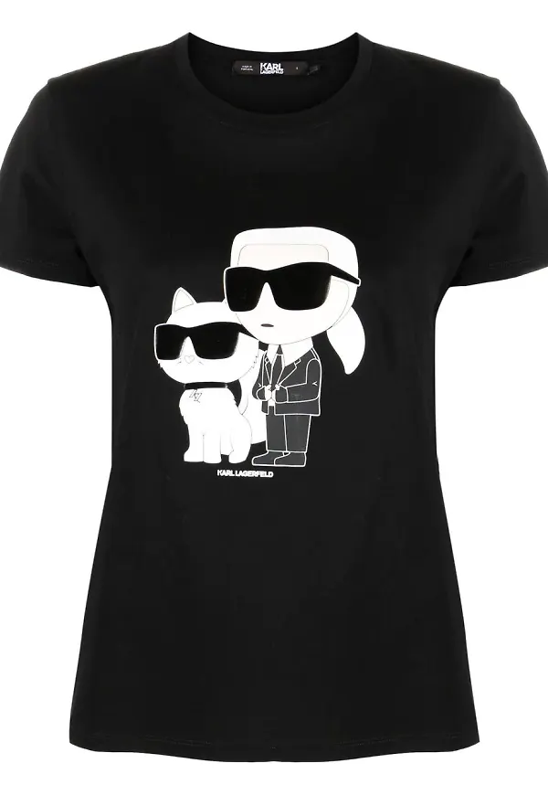 Karl Lagerfeld Ikonik 2.0 t-shirt - Svart