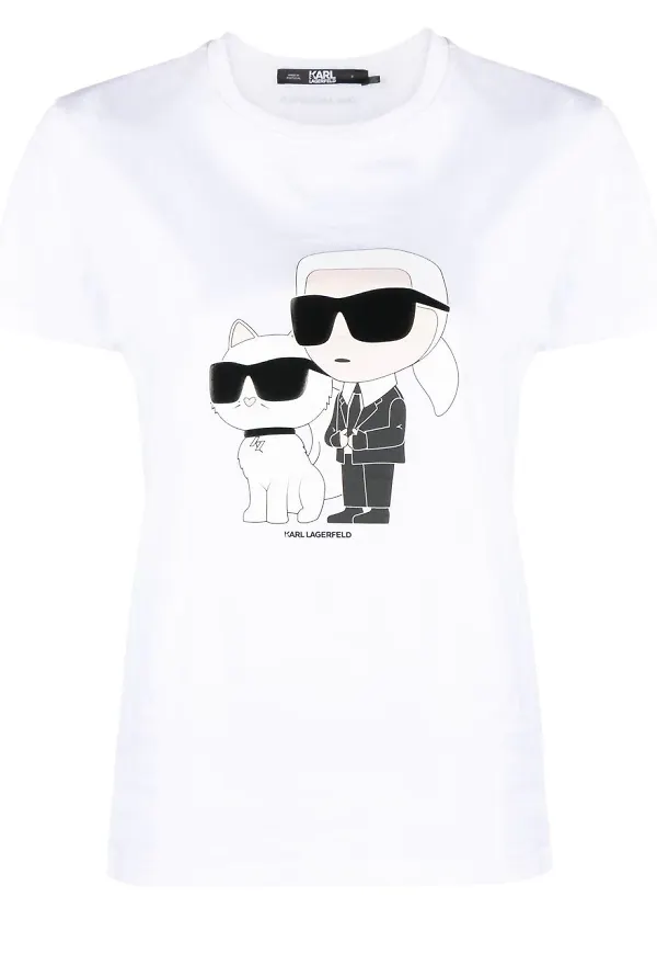 Karl Lagerfeld Ikonik 2.0 t-shirt - Vit