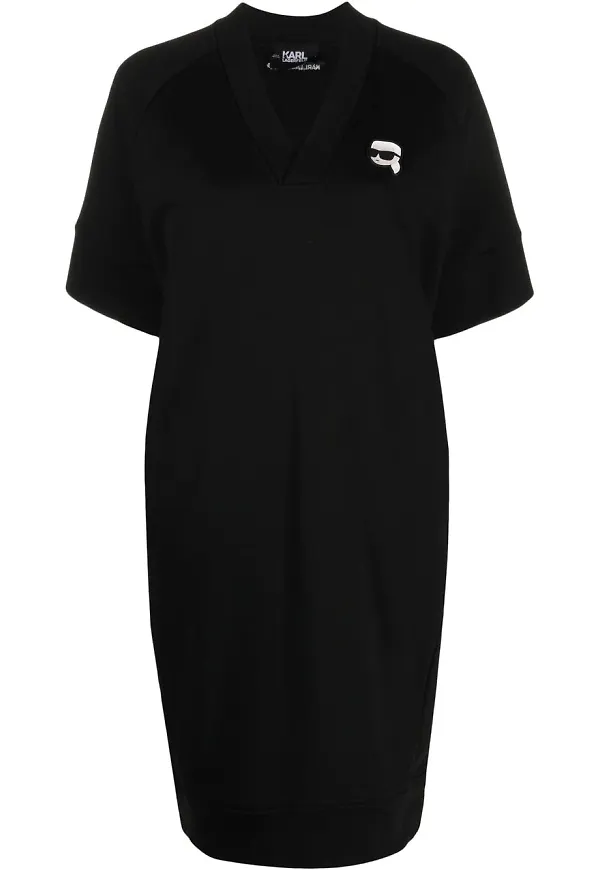 Karl Lagerfeld Ikonik 2.0 tröjklänning - Svart