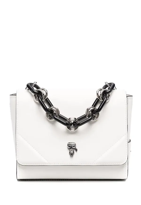Karl Lagerfeld Ikonik 3D-Pin-totebag - Vit