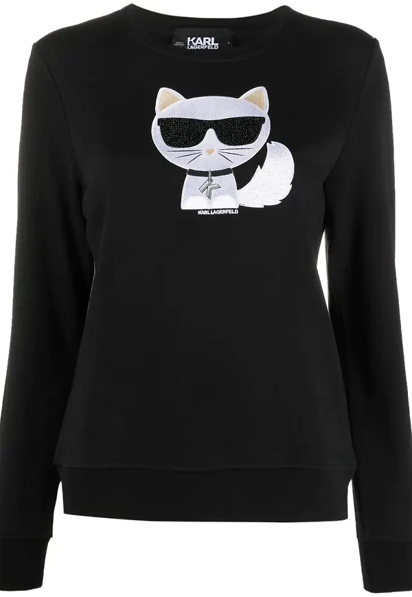 Karl Lagerfeld Ikonik Choupette tröja - Svart