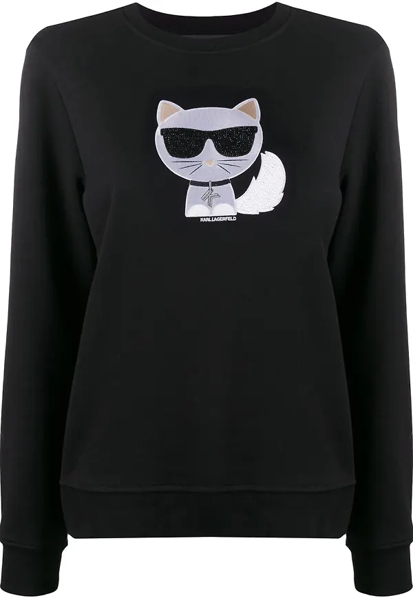Karl Lagerfeld Ikonik Choupette tröja - Svart