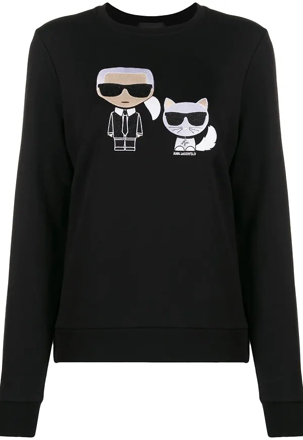 Karl Lagerfeld Ikonik Choupette tröja - Svart