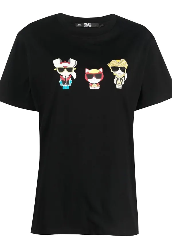 Karl Lagerfeld Ikonik Heroes t-shirt - Svart