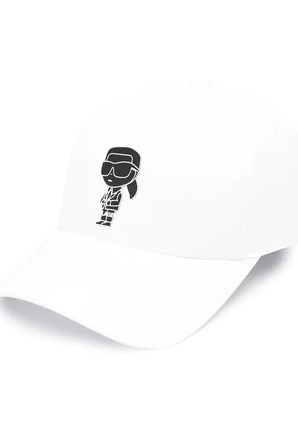 Karl Lagerfeld Ikonik Karl basebollkeps - Vit