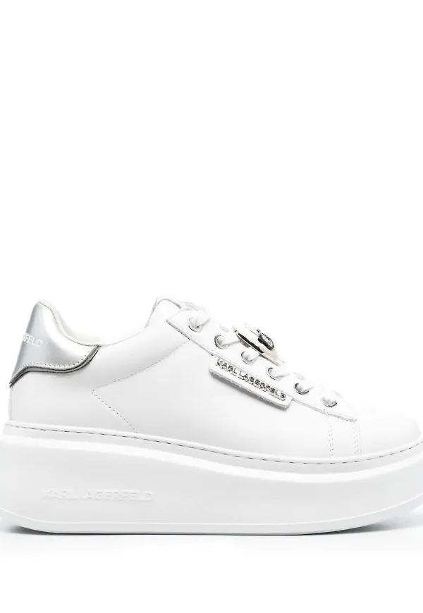 Karl Lagerfeld Ikonik Karl platåsneakers - Vit