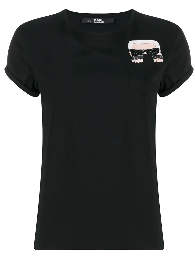 Karl Lagerfeld Ikonik Karl t-shirt - Svart
