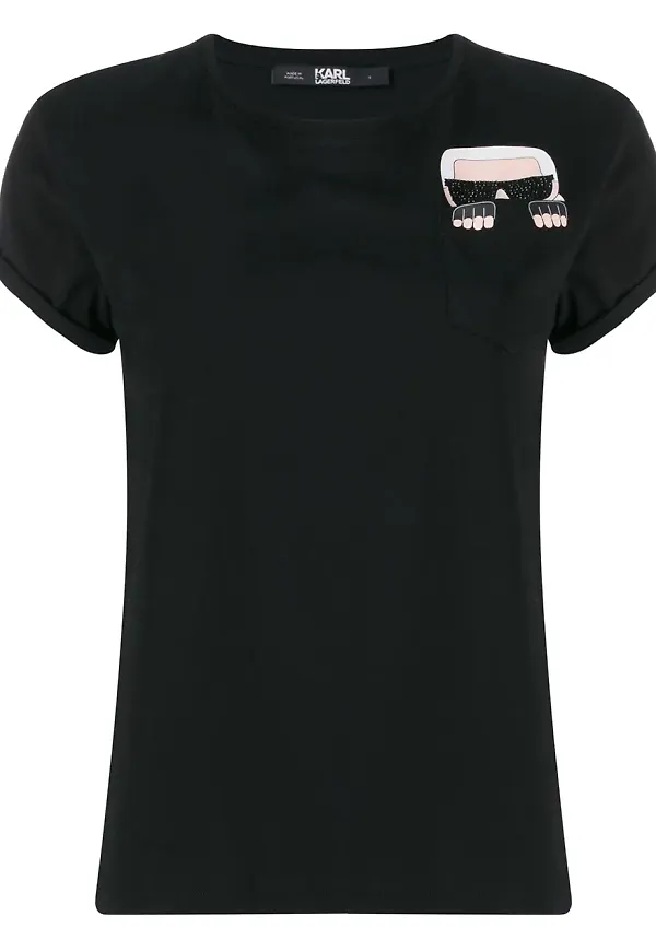 Karl Lagerfeld Ikonik Karl t-shirt - Svart