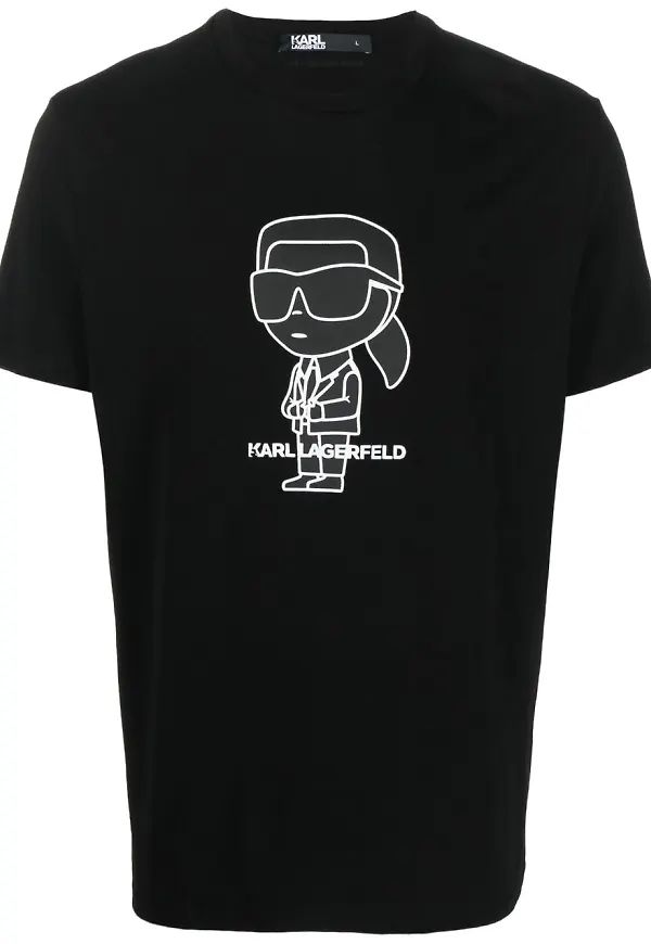 Karl Lagerfeld Ikonik Karl t-shirt - Svart