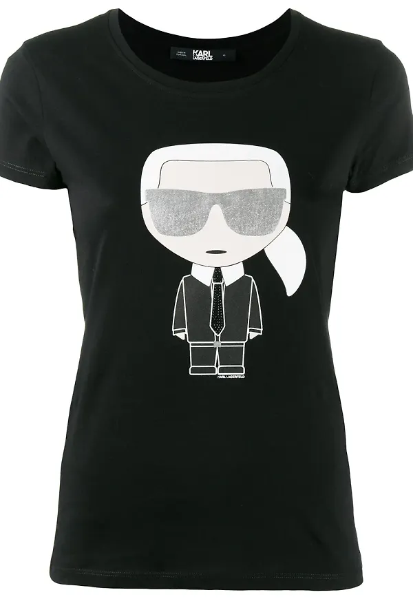 Karl Lagerfeld Ikonik Karl t-shirt - Svart