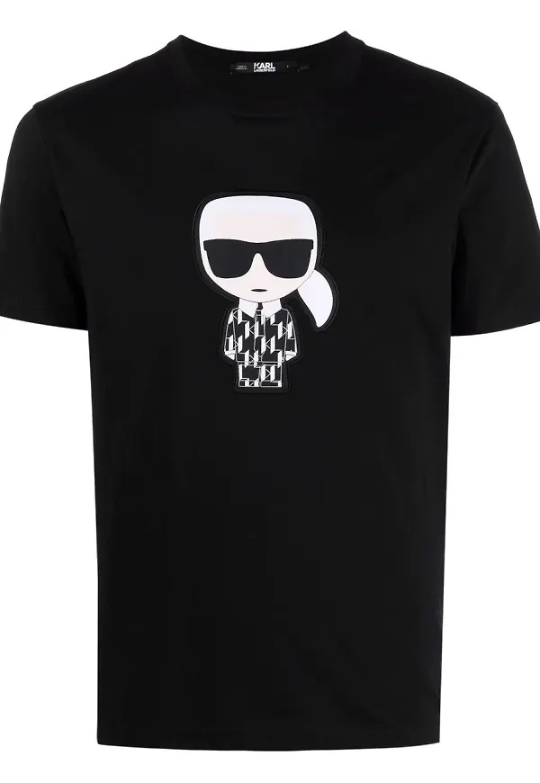 Karl Lagerfeld Ikonik Karl t-shirt - Svart
