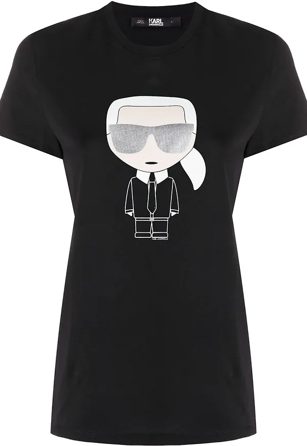 Karl Lagerfeld Ikonik Karl t-shirt - Svart