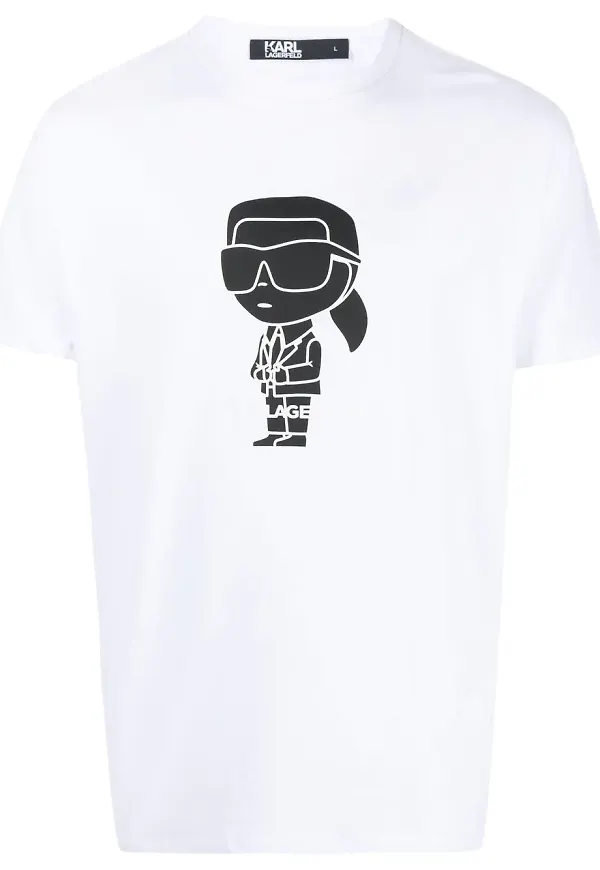 Karl Lagerfeld Ikonik Karl t-shirt - Vit