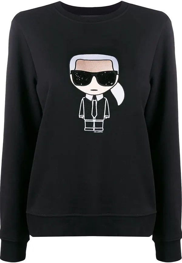 Karl Lagerfeld Ikonik Karl tröja - Svart