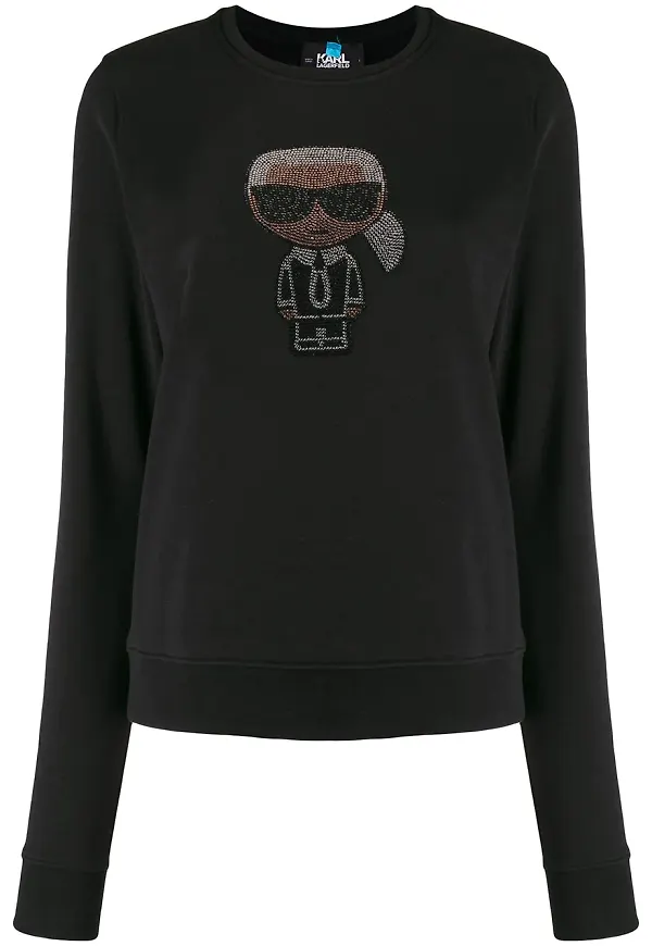 Karl Lagerfeld Ikonik Karl tröja - Svart