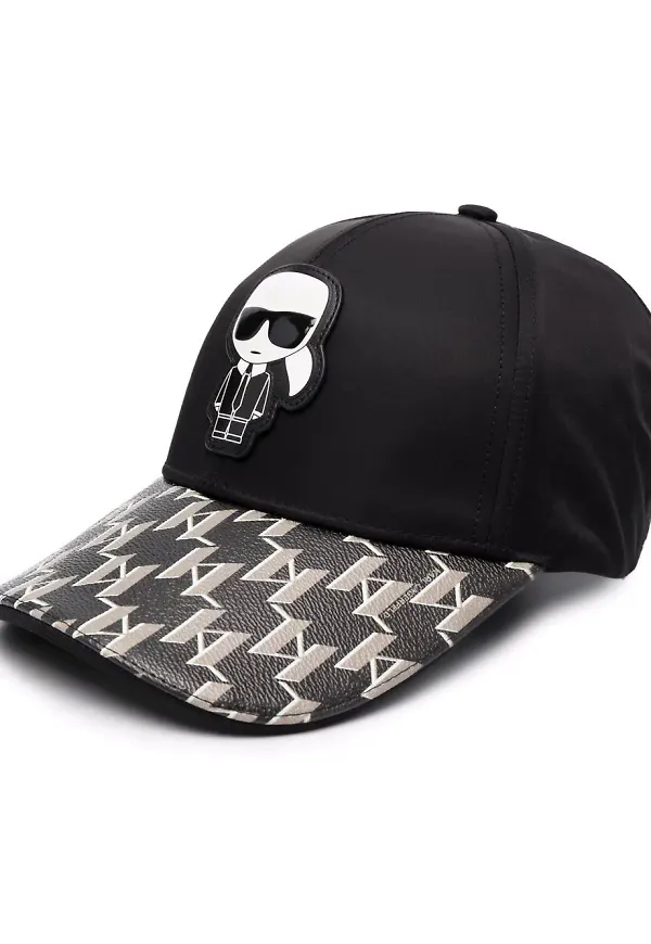 Karl Lagerfeld ikonik keps med monogram - Svart