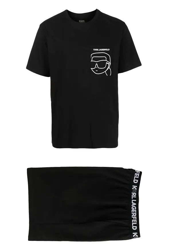 Karl Lagerfeld Ikonik pyjamas - Svart