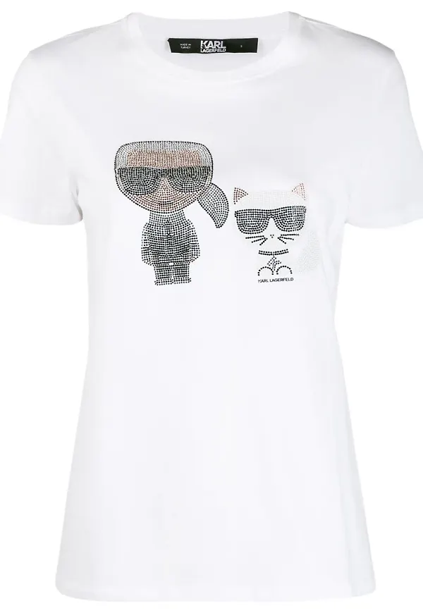 Karl Lagerfeld Ikonik t-shirt - Vit