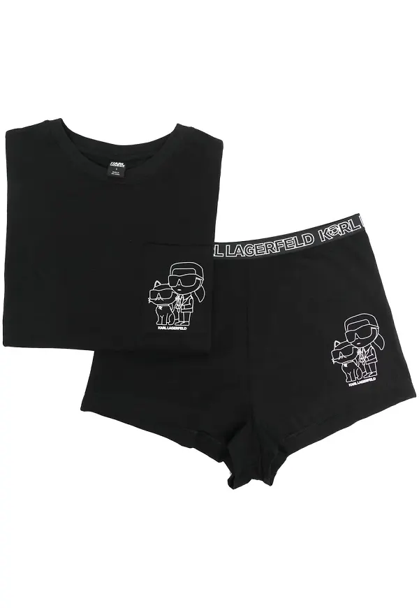 Karl Lagerfeld Ikonki Karl pyjamas - Svart