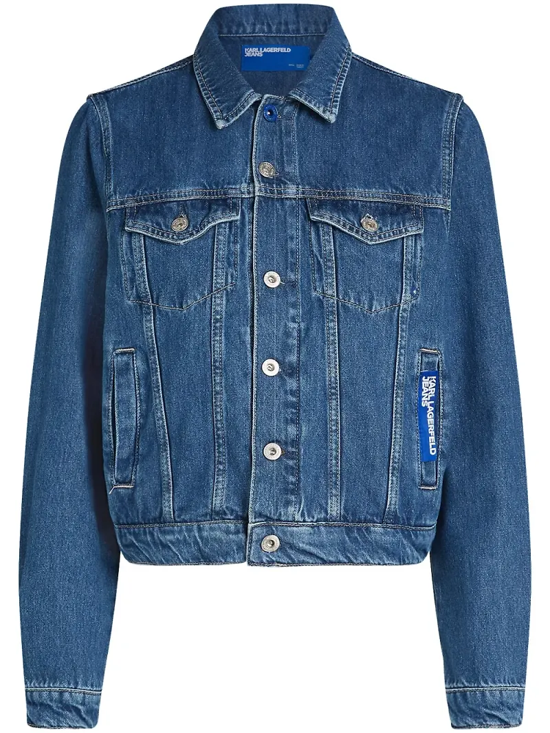 Karl Lagerfeld Jeans jeansjacka med normal passform - Blå